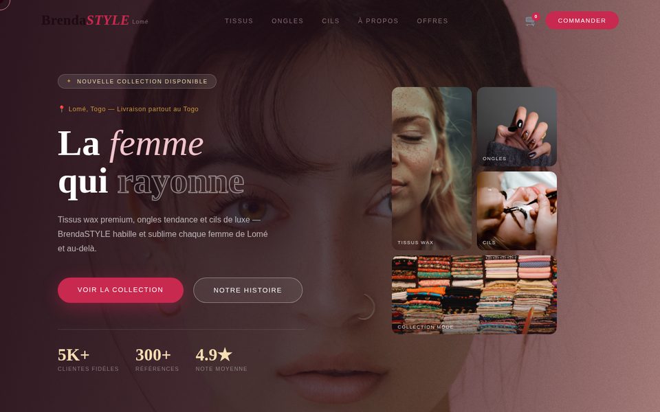Capture du site BrendaSTYLE